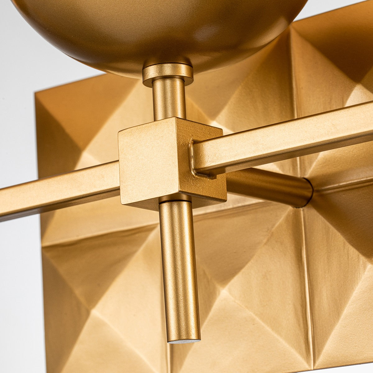 Lucas + McKearn Three Light Bath from the Deco collection in Lacquered Gold finish