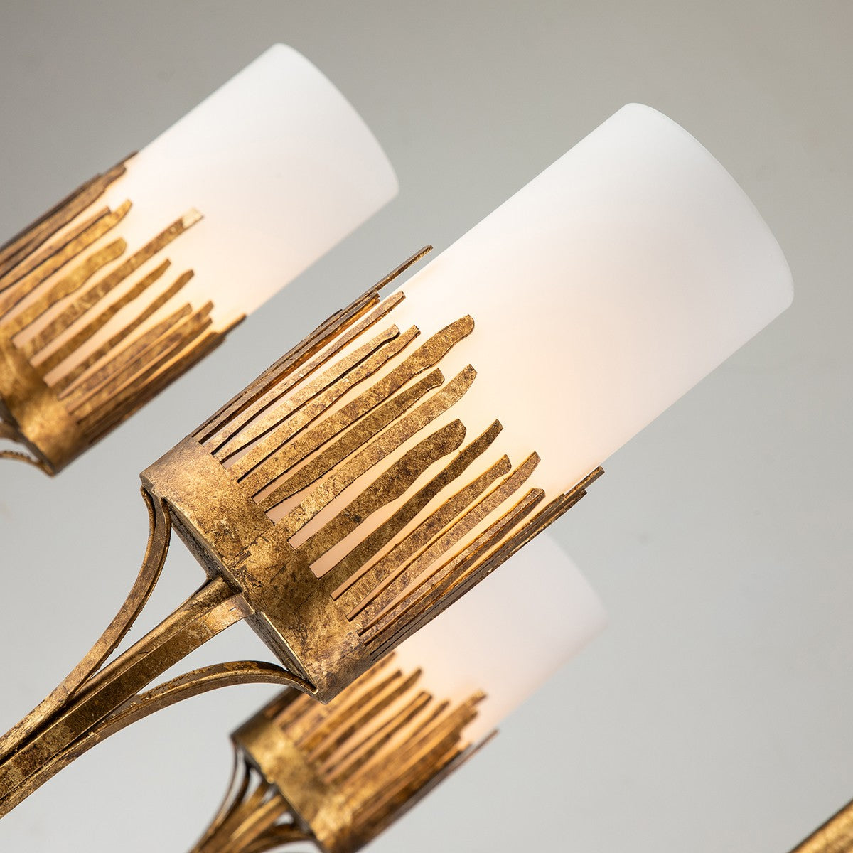Lucas + McKearn Nine Light Chandelier from the Sawgrass collection in Gold Leaf finish