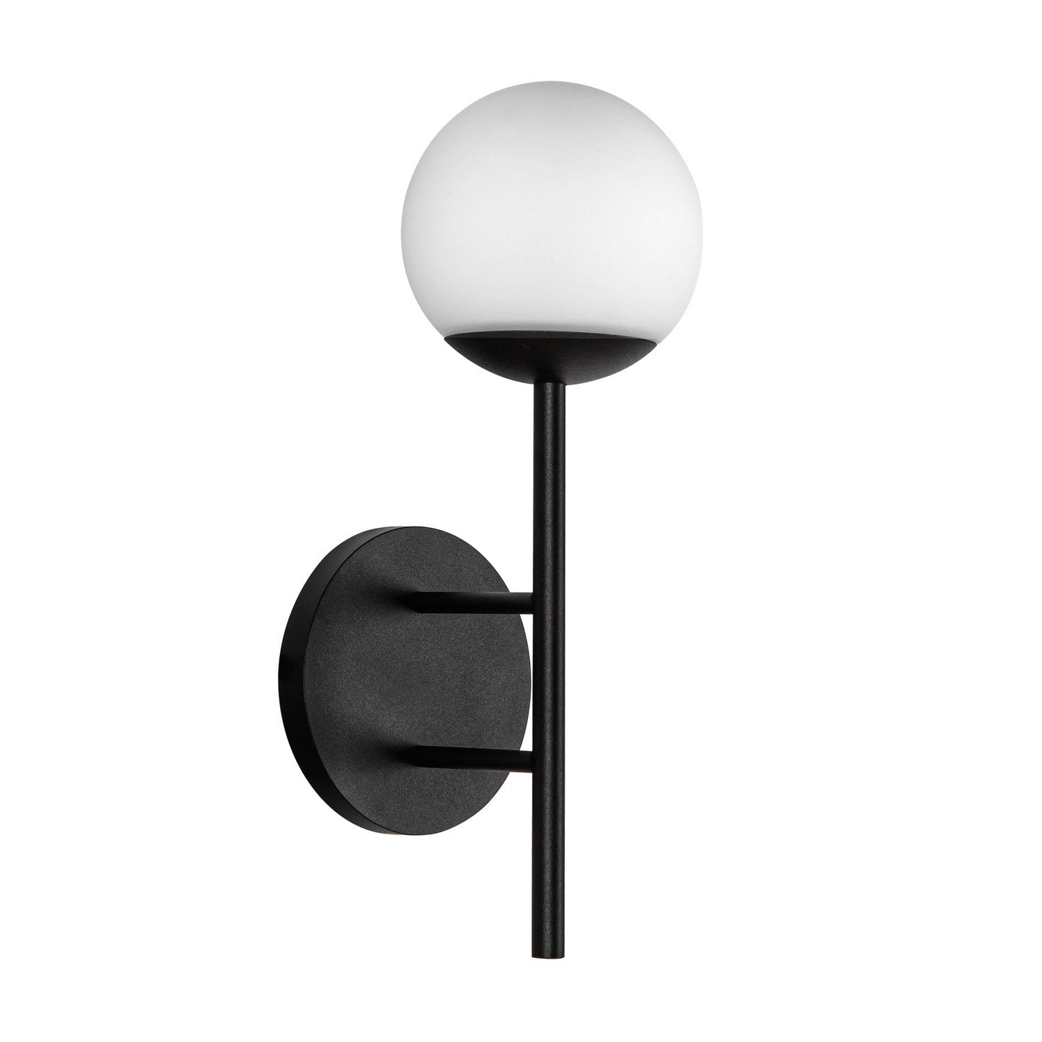 Kuzco Lighting LED Exterior Wall Mount from the Claremont collection in Black/Opal Glass finish