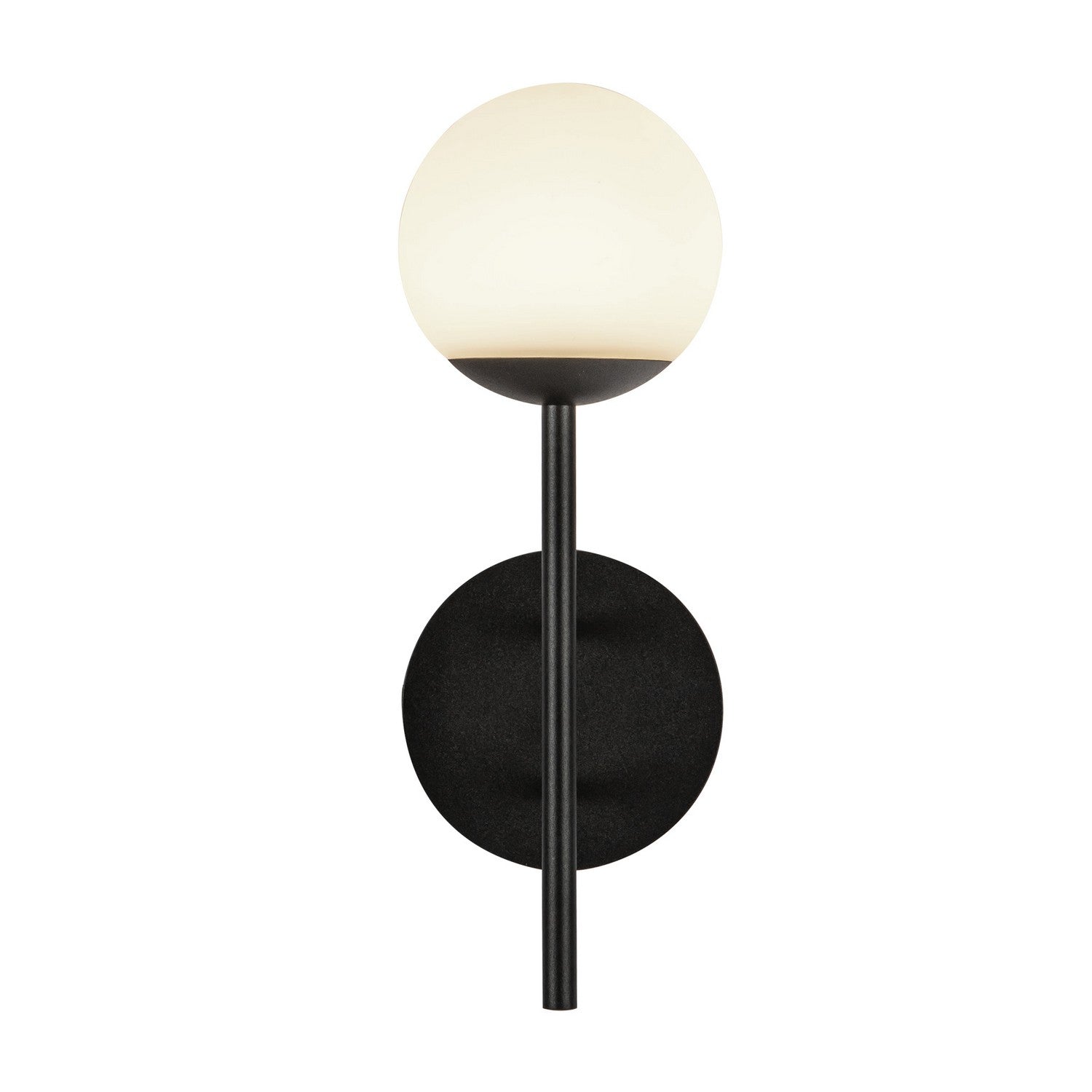 Kuzco Lighting LED Exterior Wall Mount from the Claremont collection in Black/Opal Glass finish