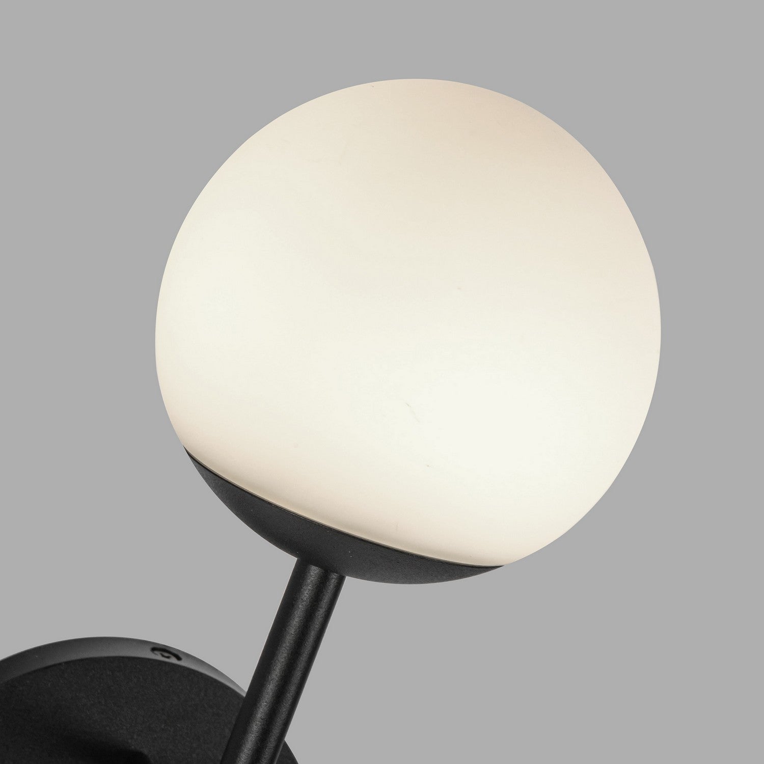 Kuzco Lighting LED Exterior Wall Mount from the Claremont collection in Black/Opal Glass finish