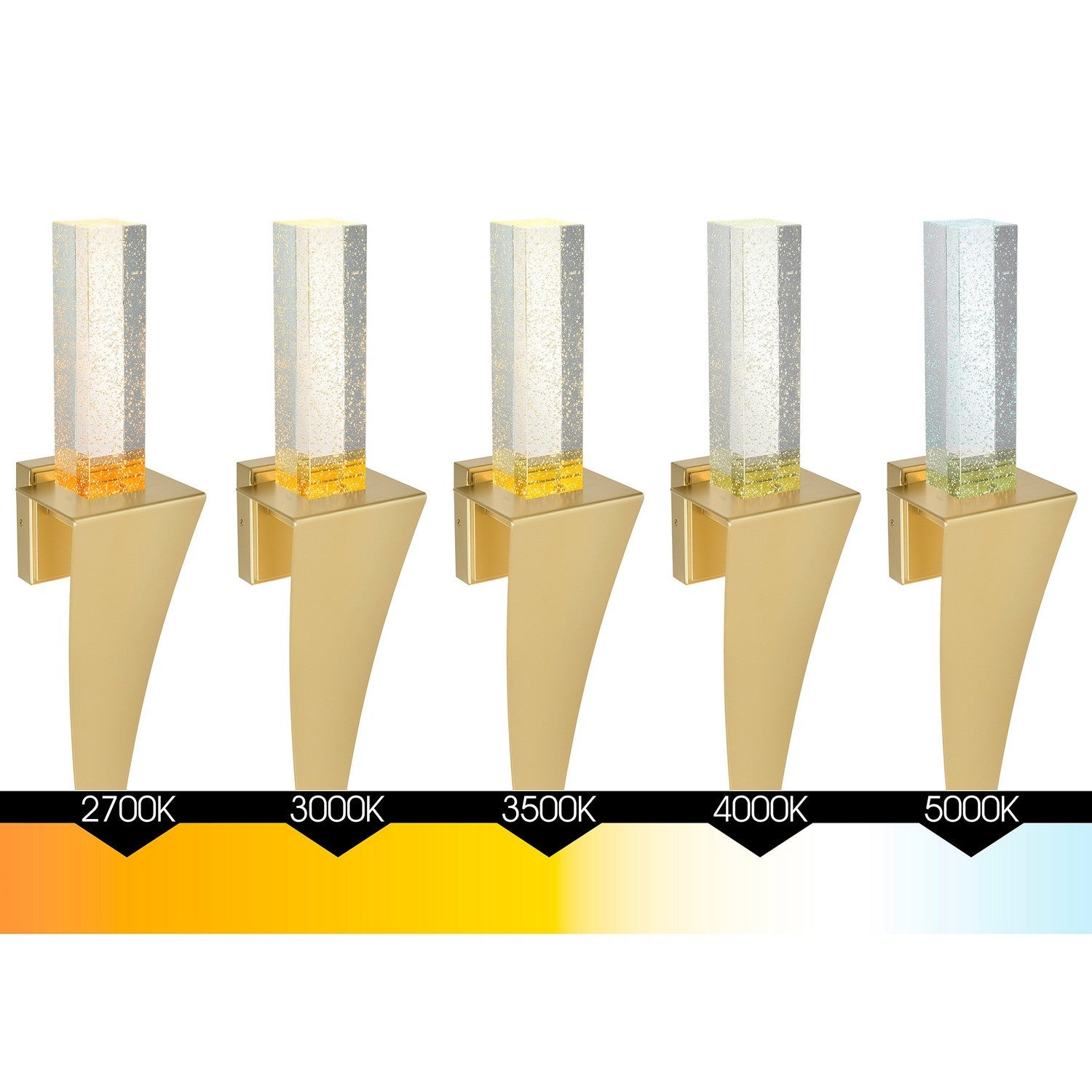 CWI Lighting LED Wall Sconce from the Catania collection in Satin Gold finish