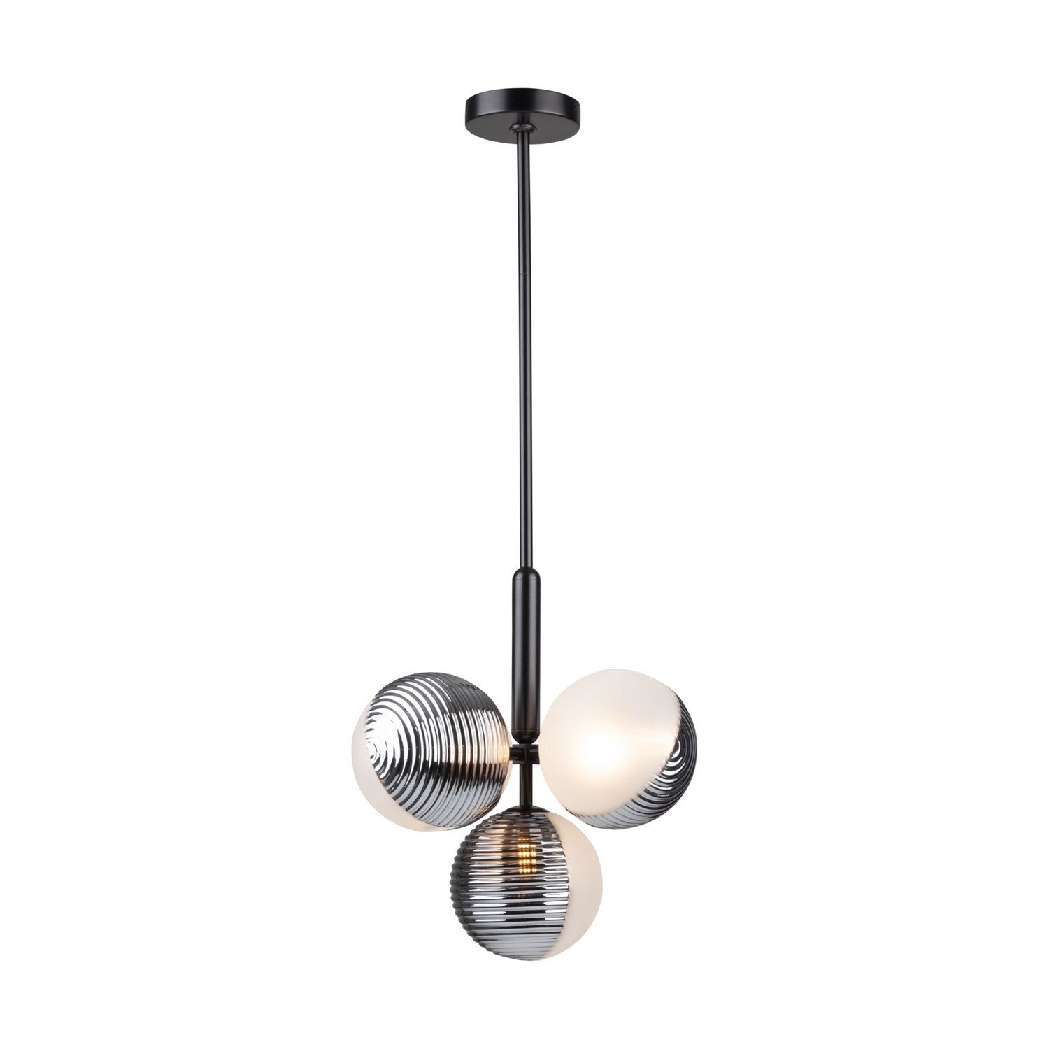 Artcraft Five Light Pendant from the Bolla collection in Black finish