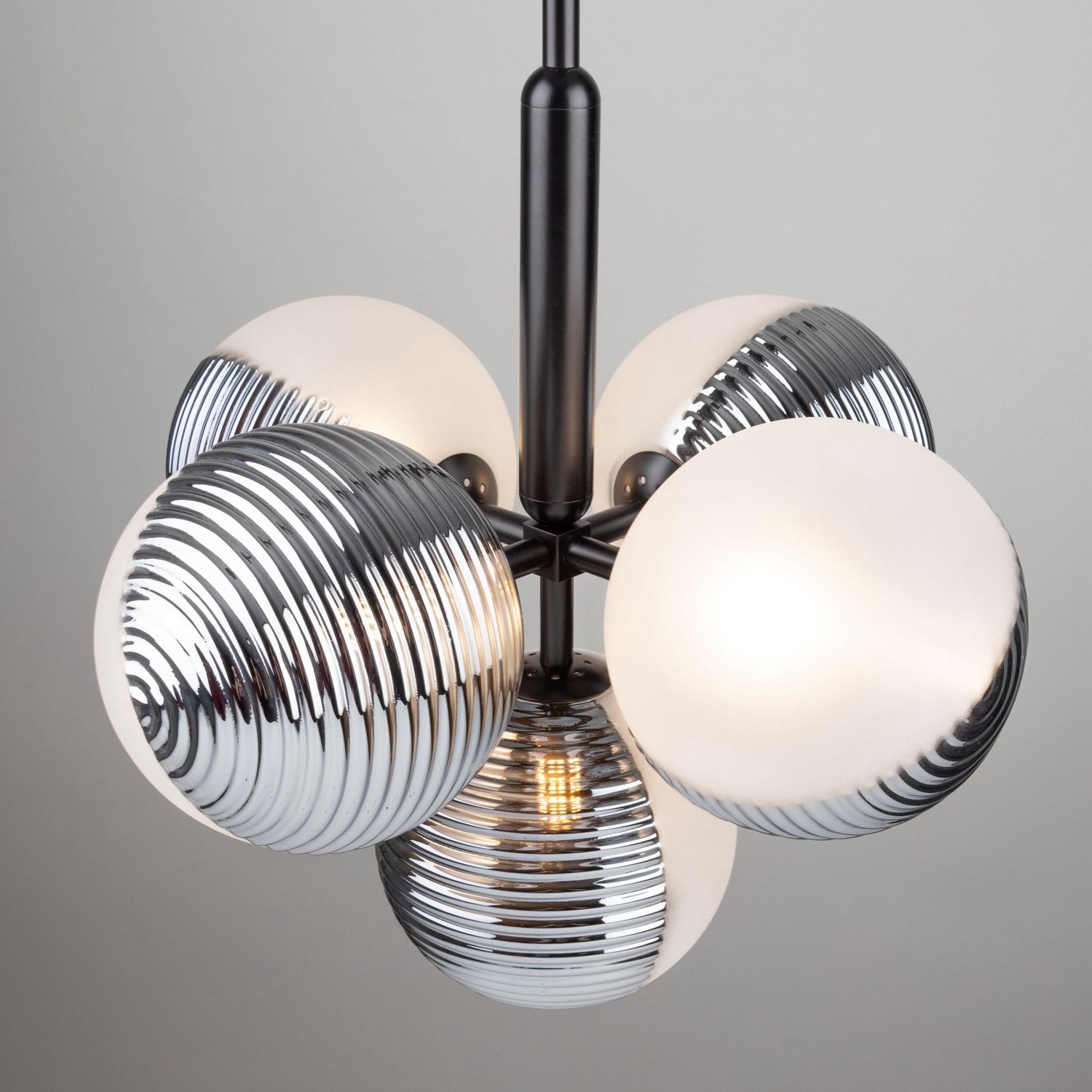 Artcraft Five Light Pendant from the Bolla collection in Black finish