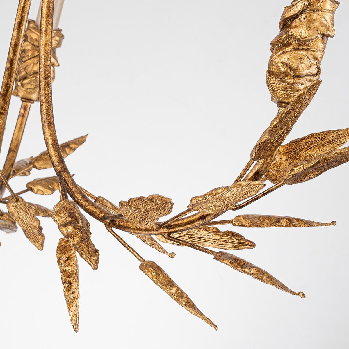 Lucas + McKearn Three Light Chandelier from the Palm d'Or collection in Gold finish