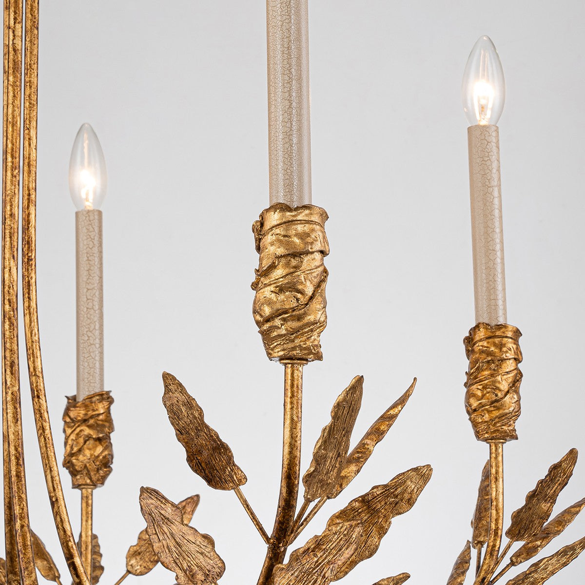 Lucas + McKearn Five Light Chandelier from the Palm d'Or collection in Gold finish