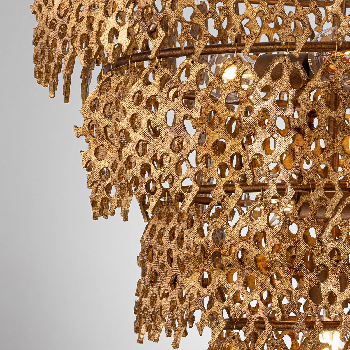 Lucas + McKearn Six Light Pendant from the Coral Luxe collection in Gold finish