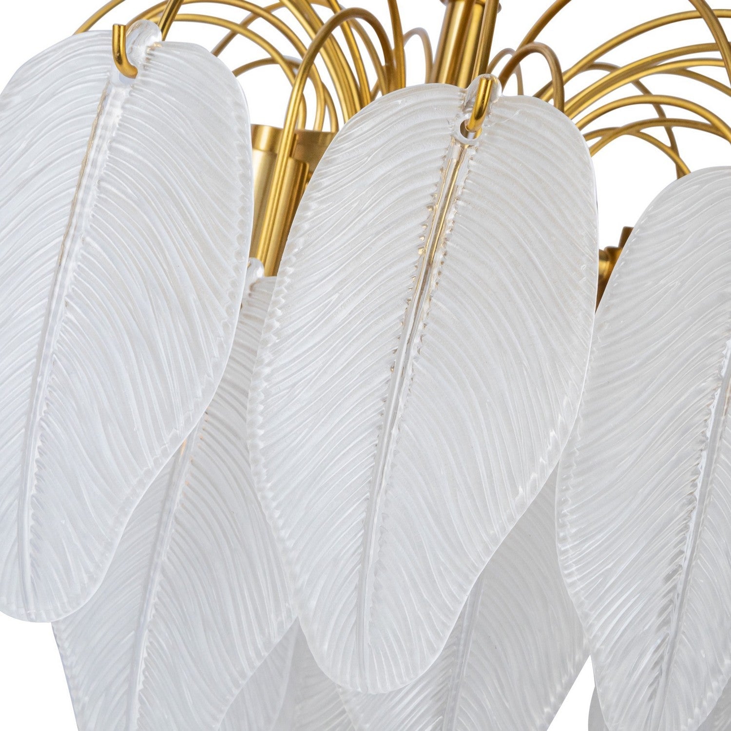 Artcraft Four Light Chandelier from the Alessia collection in Brushed Brass finish