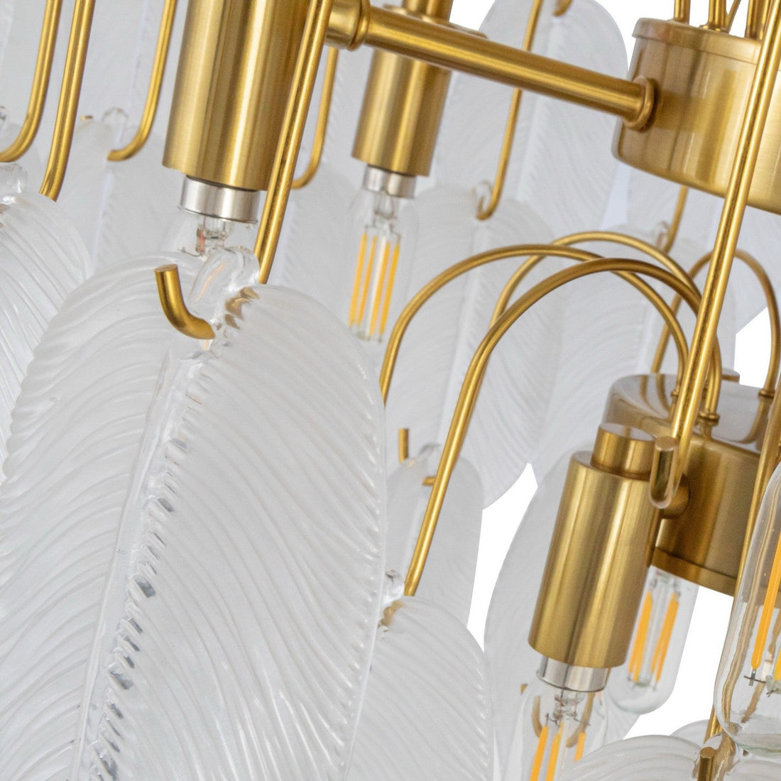Artcraft Ten Light Chandelier from the Alessia collection in Brushed Brass finish