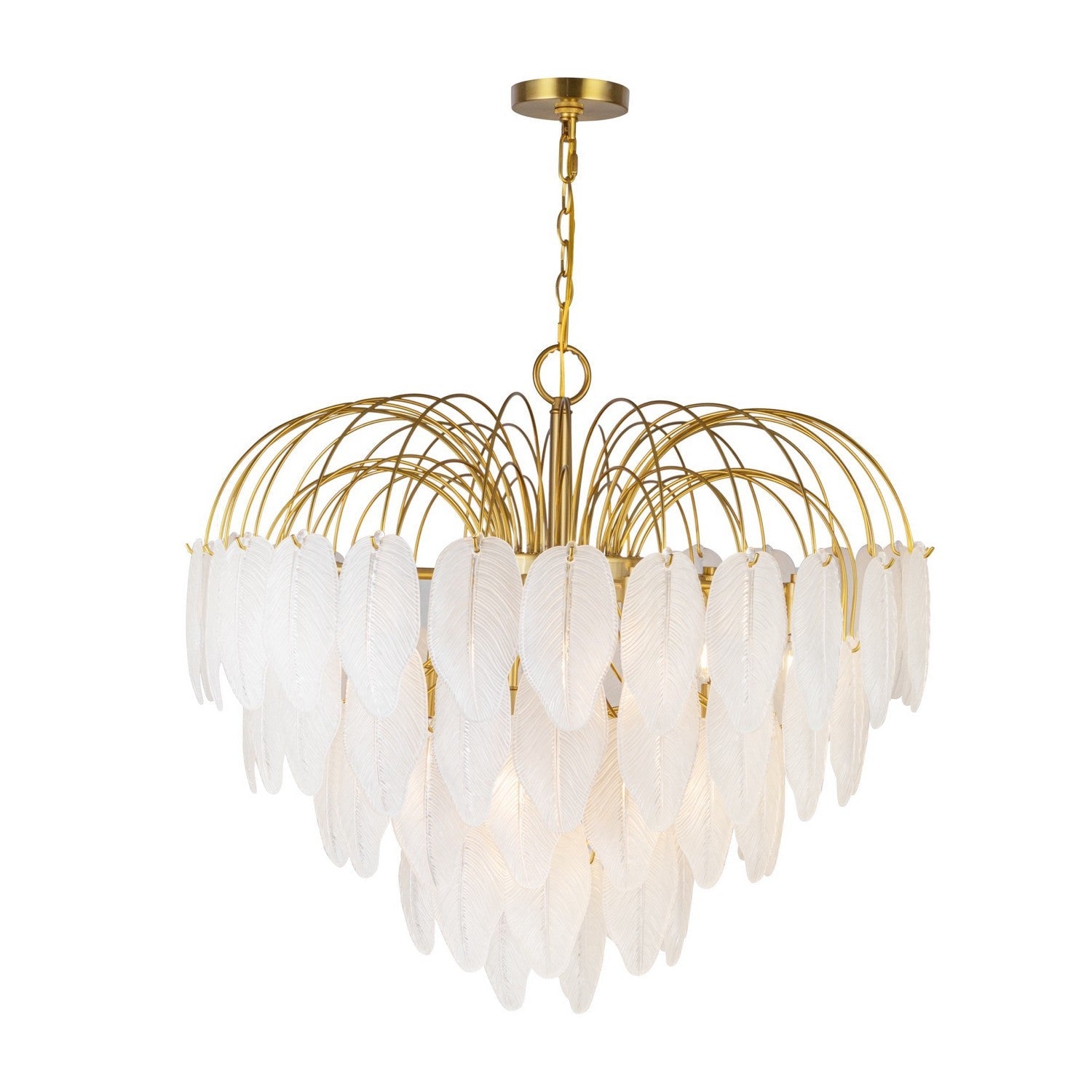 Artcraft 19 Light Chandelier from the Alessia collection in Brushed Brass finish