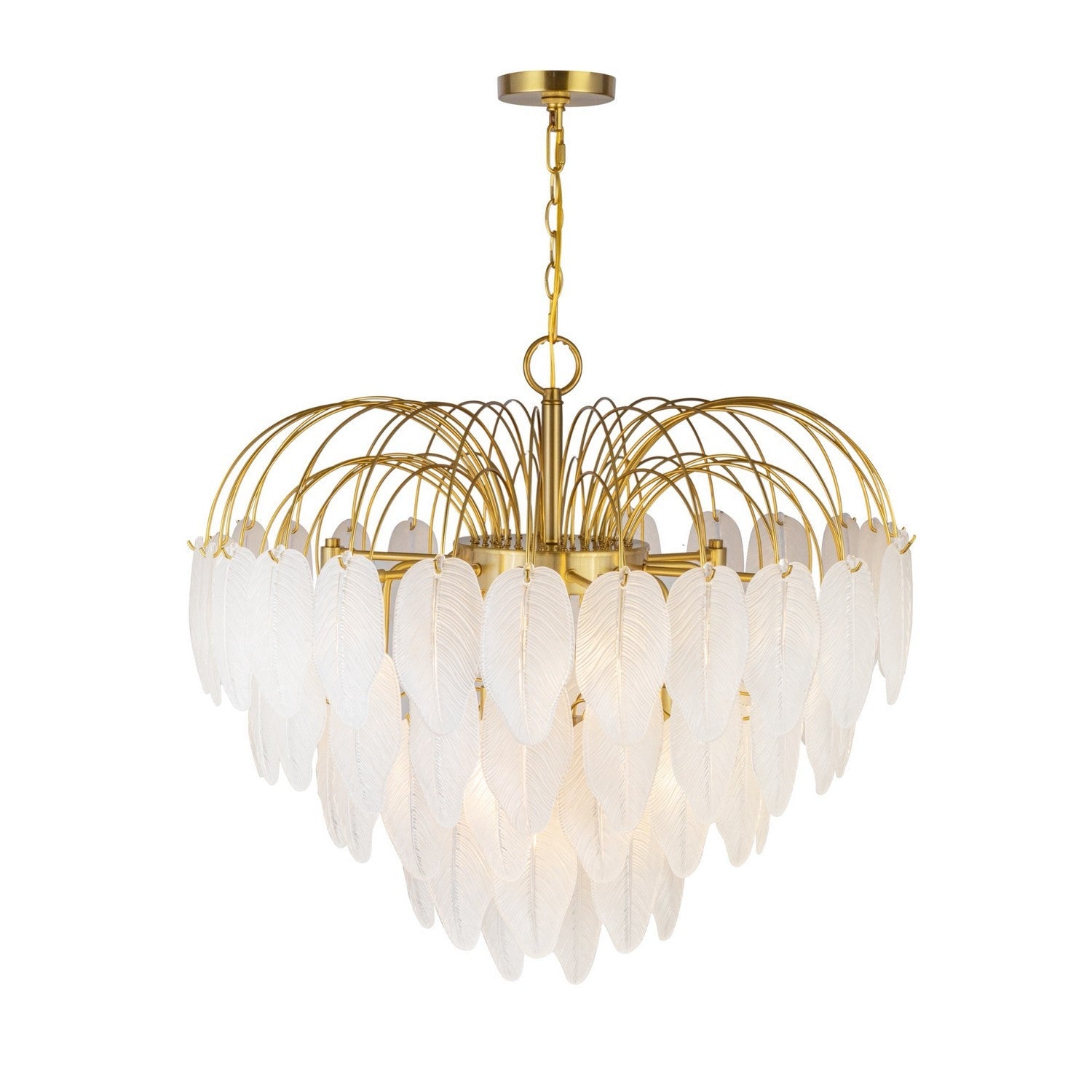 Artcraft 19 Light Chandelier from the Alessia collection in Brushed Brass finish