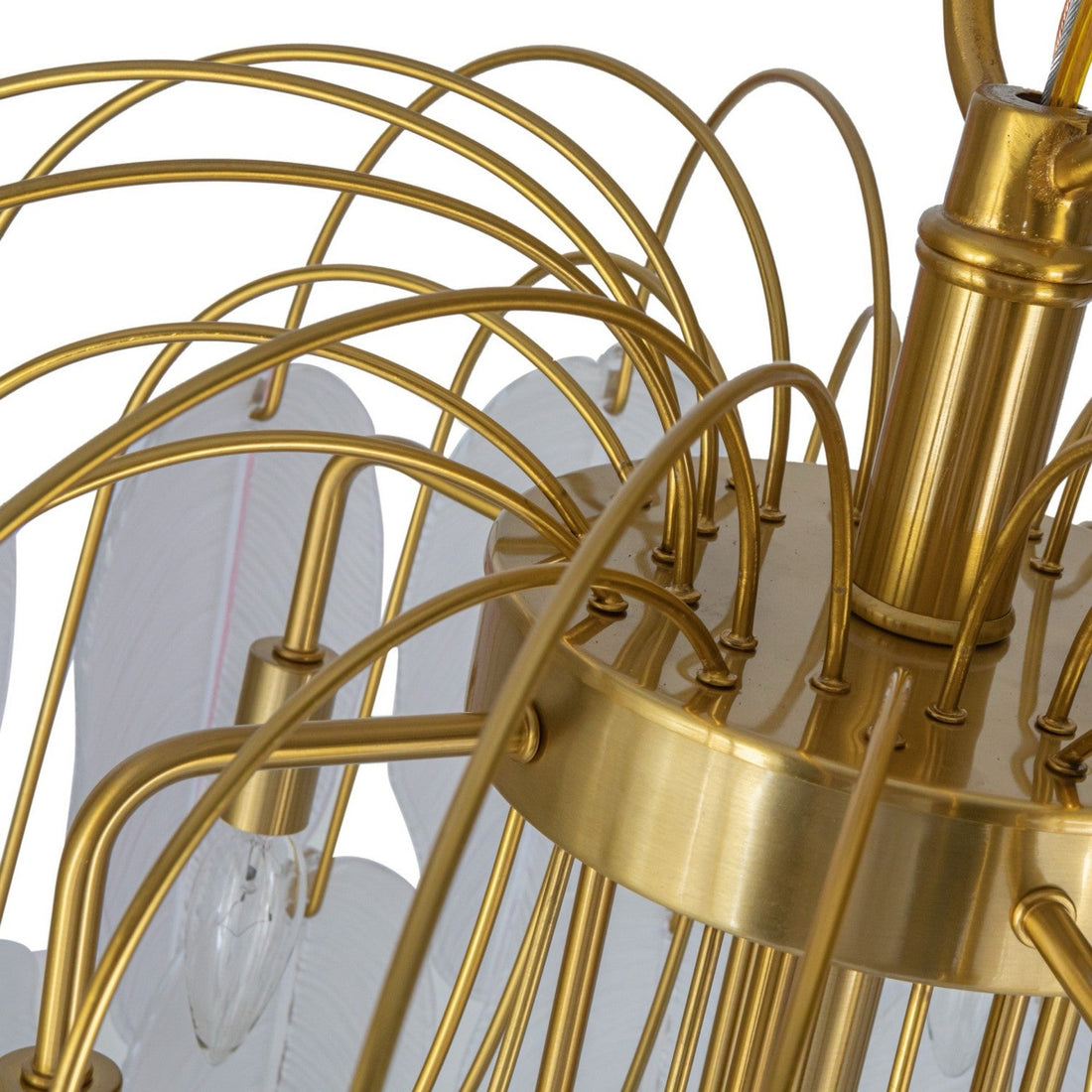 Artcraft 21 Light Chandelier from the Alessia collection in Brushed Brass finish