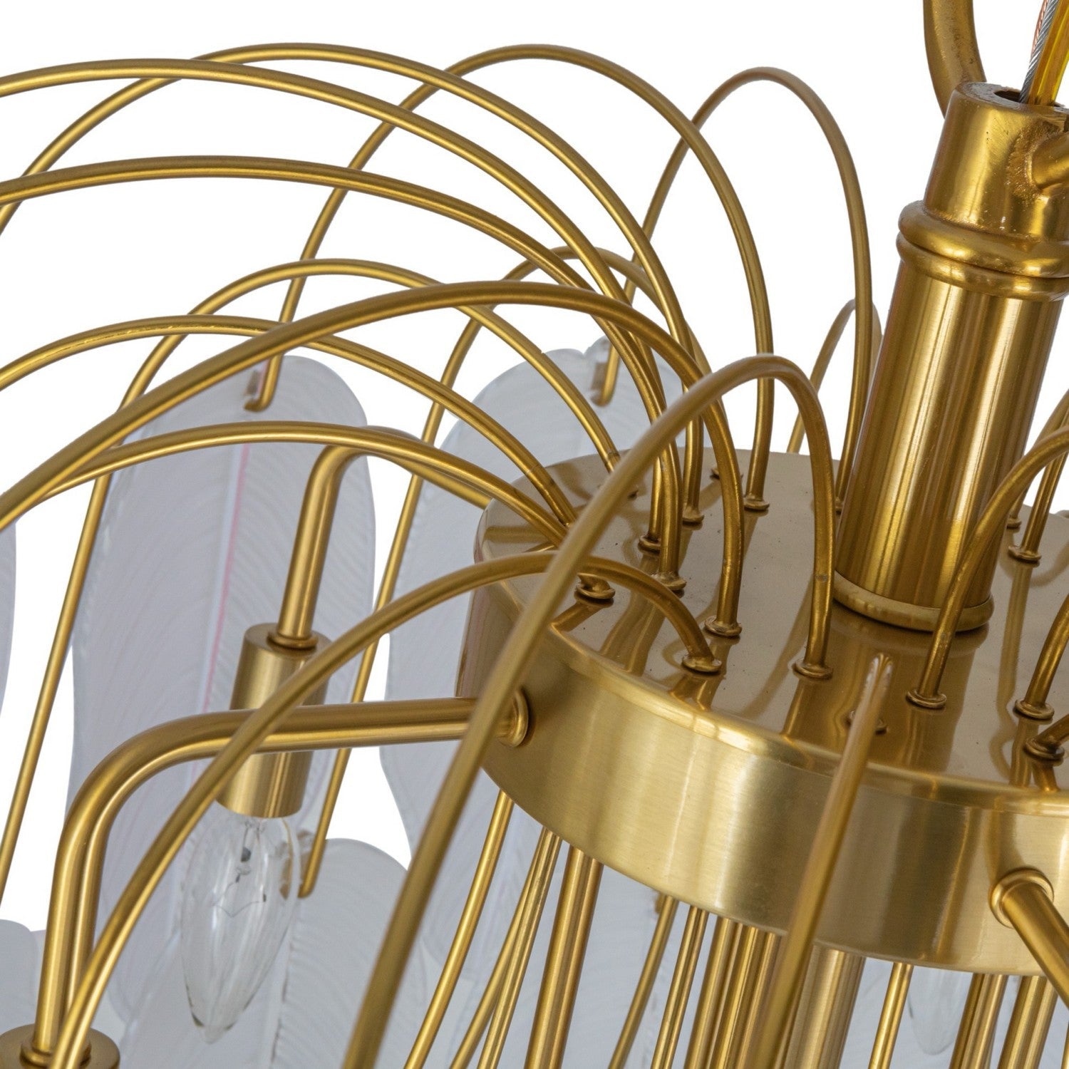 Artcraft 21 Light Chandelier from the Alessia collection in Brushed Brass finish