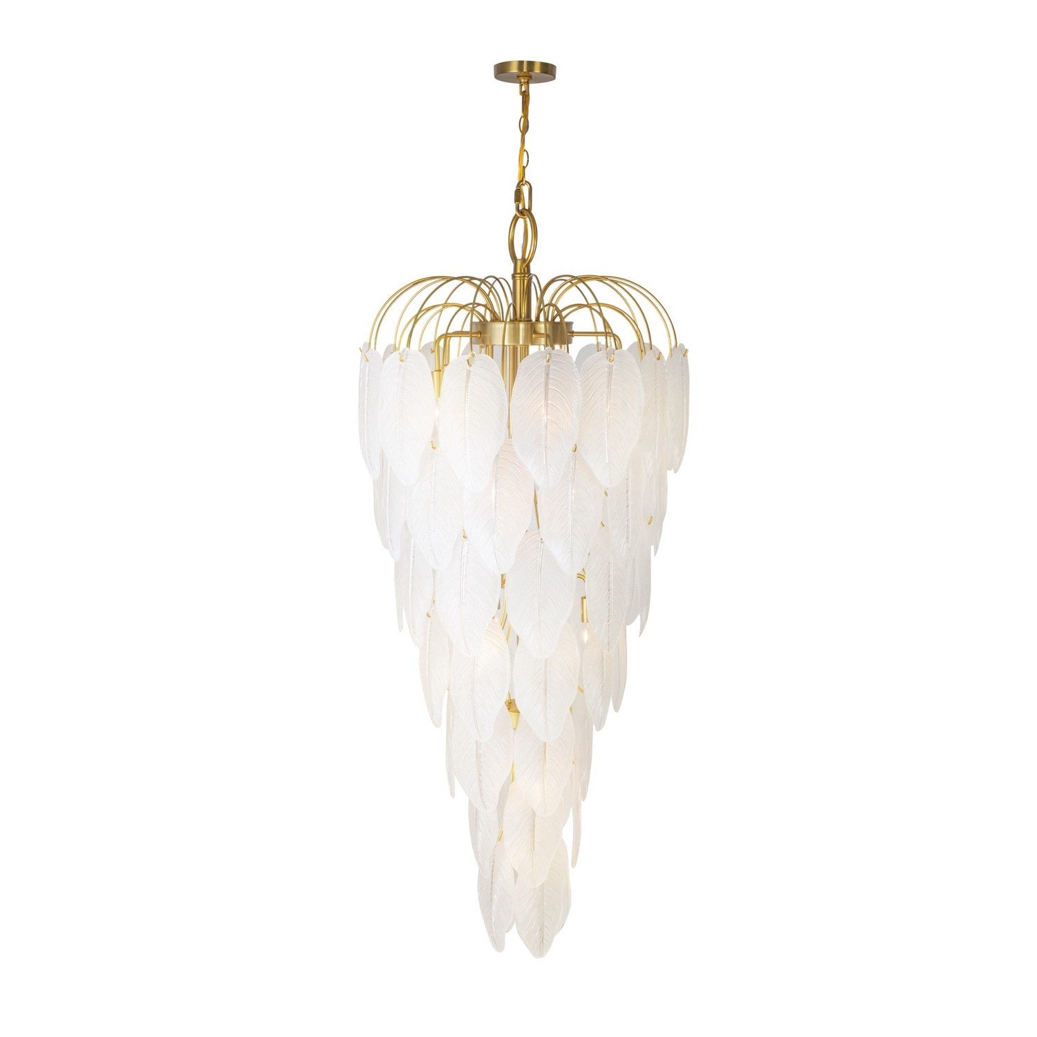 Artcraft 21 Light Chandelier from the Alessia collection in Brushed Brass finish