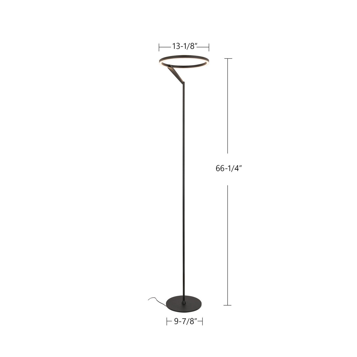 Kuzco Lighting LED Floor Lamp from the Roda collection in Black finish