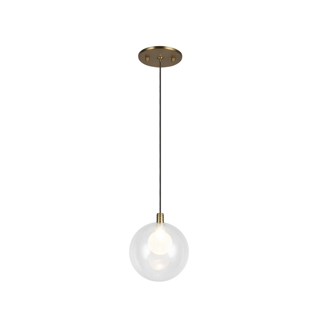 Kuzco Lighting LED Pendant from the Bolla collection in Brushed Gold finish