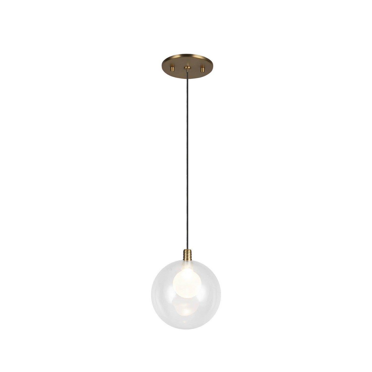 Kuzco Lighting LED Pendant from the Bolla collection in Brushed Gold finish