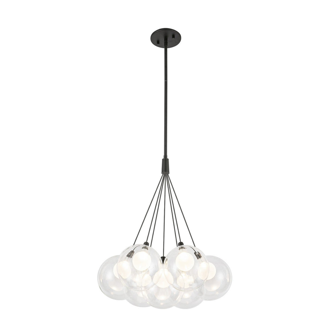 Kuzco Lighting LED Chandelier from the Bolla collection in Black finish