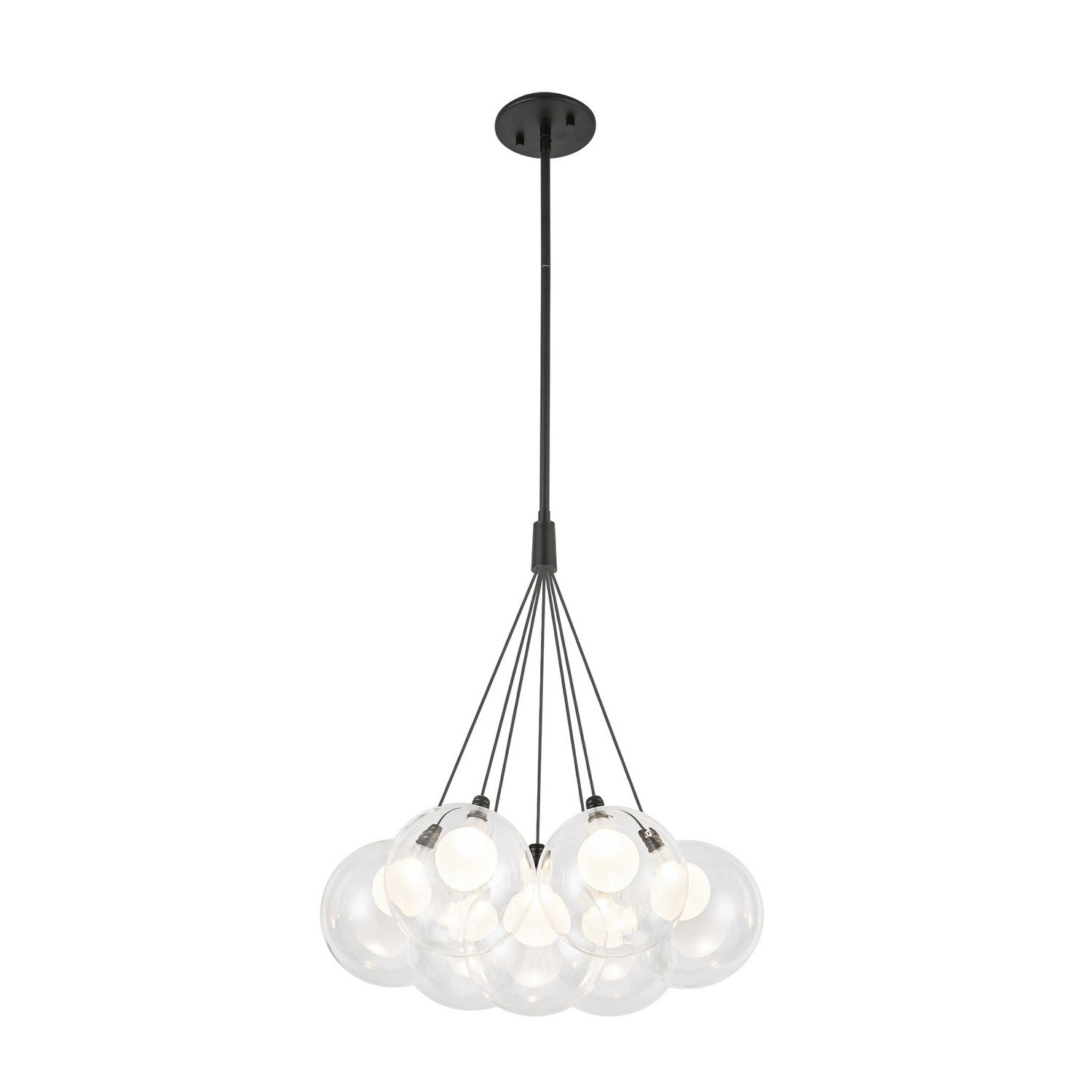 Kuzco Lighting LED Chandelier from the Bolla collection in Black finish