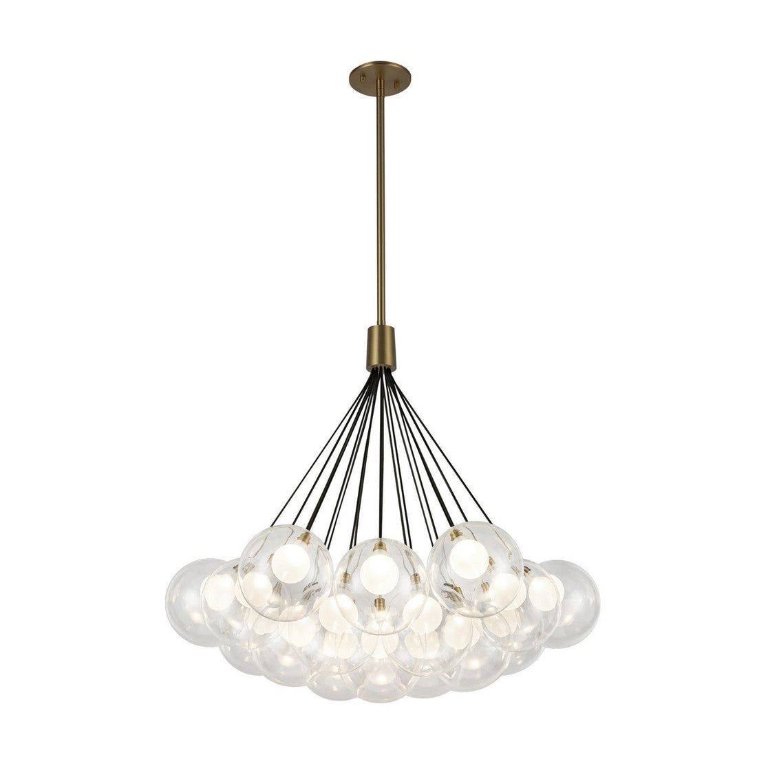Kuzco Lighting LED Chandelier from the Bolla collection in Brushed Gold finish