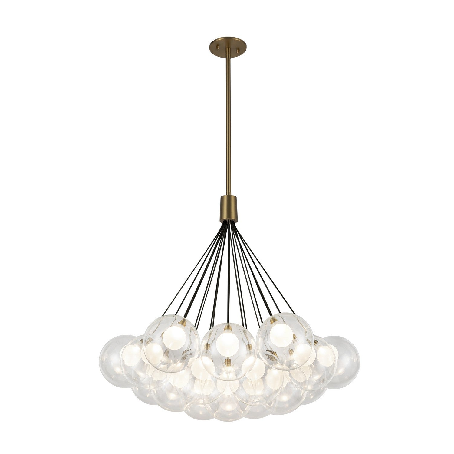 Kuzco Lighting LED Chandelier from the Bolla collection in Brushed Gold finish