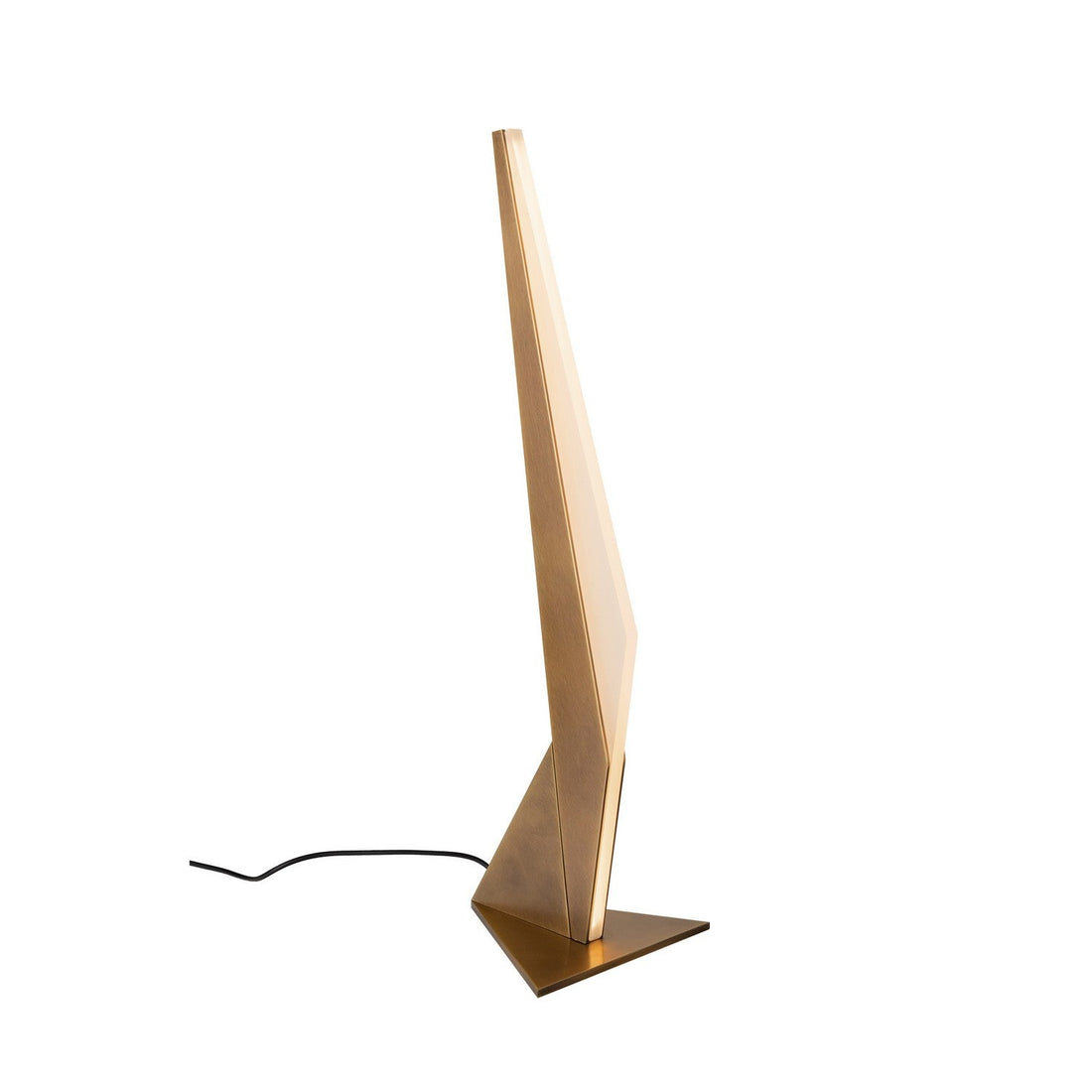 Kuzco Lighting LED Table Lamp from the Tachi collection in Vintage Brass finish