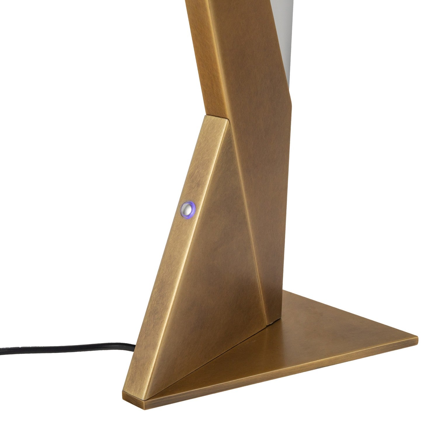 Kuzco Lighting LED Table Lamp from the Tachi collection in Vintage Brass finish