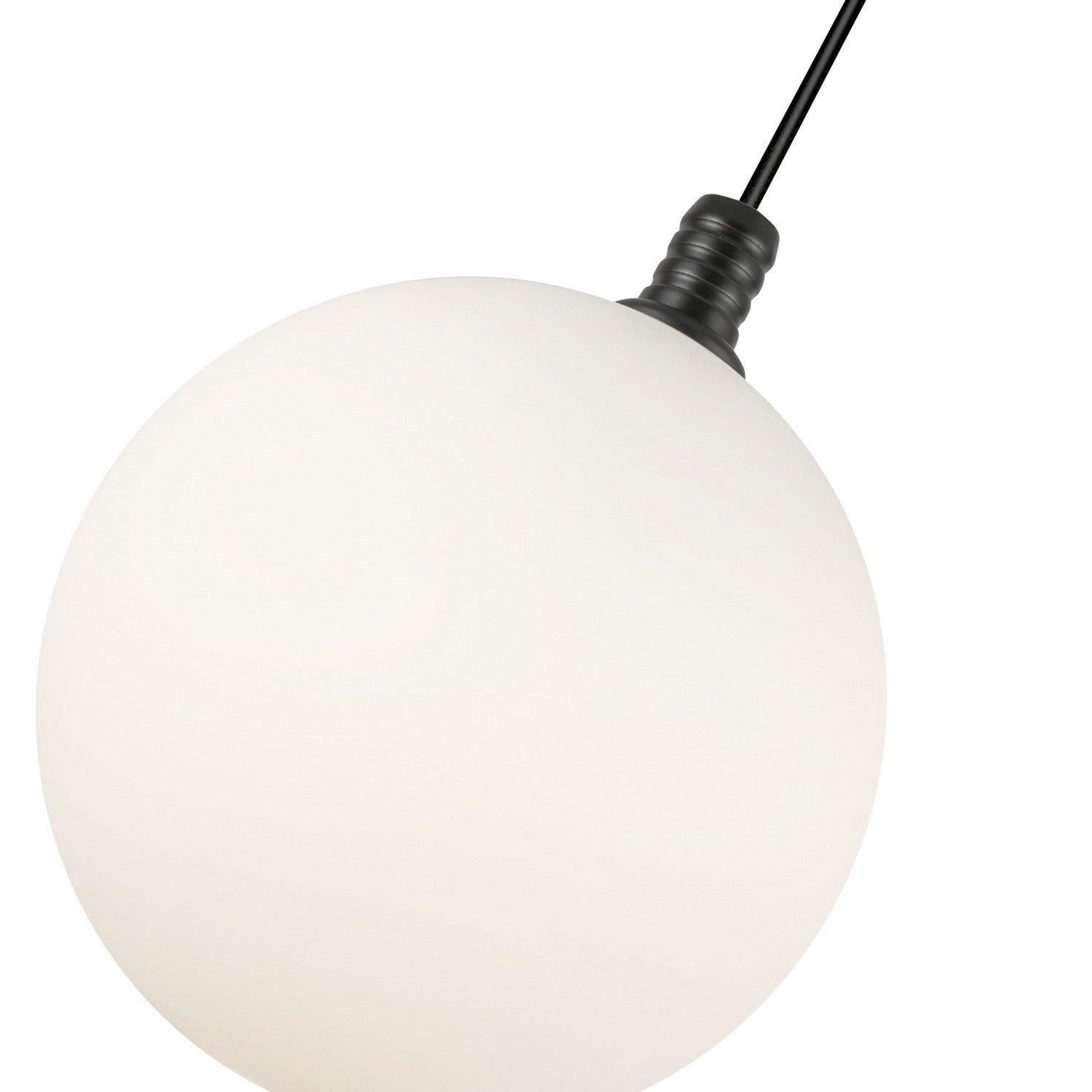 Kuzco Lighting LED Pendant from the Bolla collection in Black/Opal Glass finish