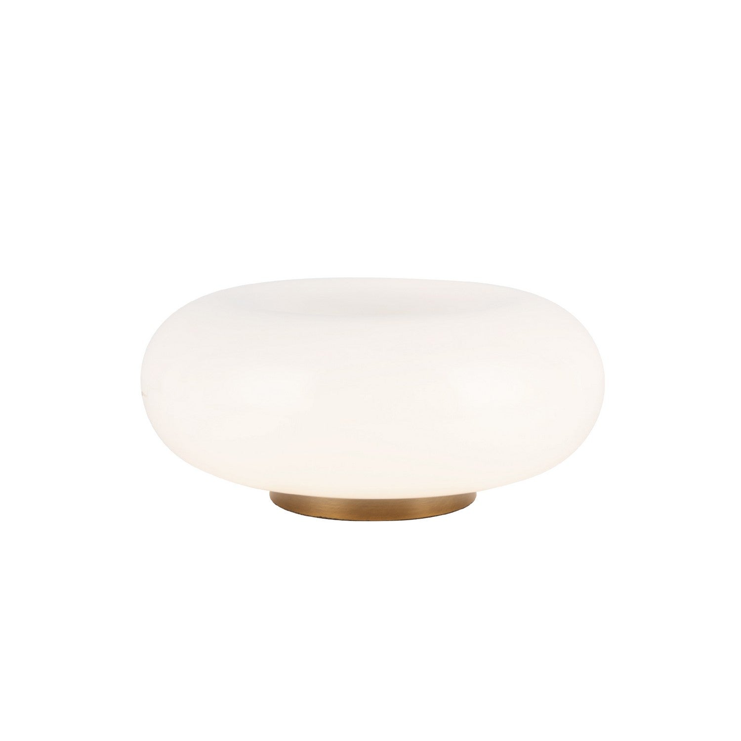 Kuzco Lighting LED Table Lamp from the Nimbus collection in Vintage Brass/Opal Glass finish