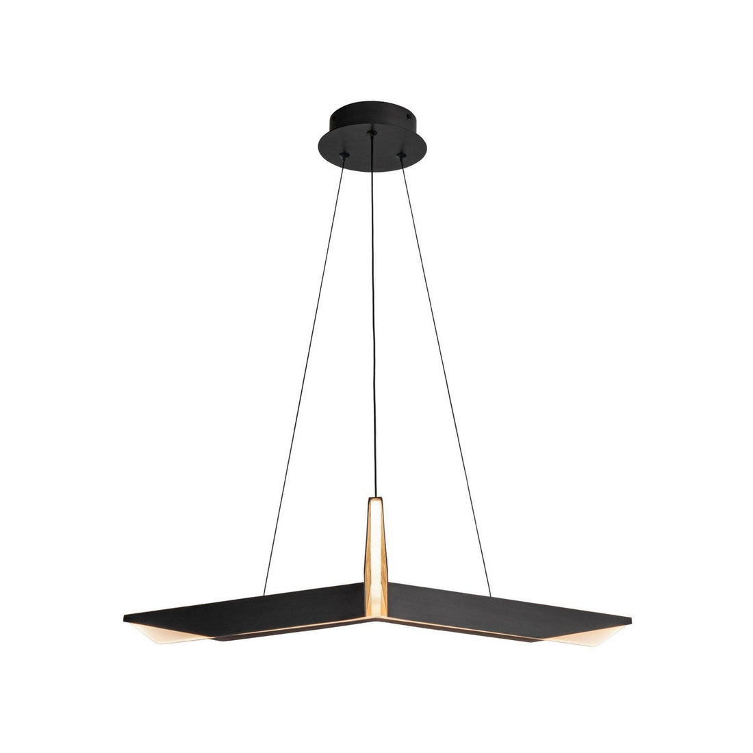 Kuzco Lighting LED Pendant from the Tachi collection in Urban Bronze finish