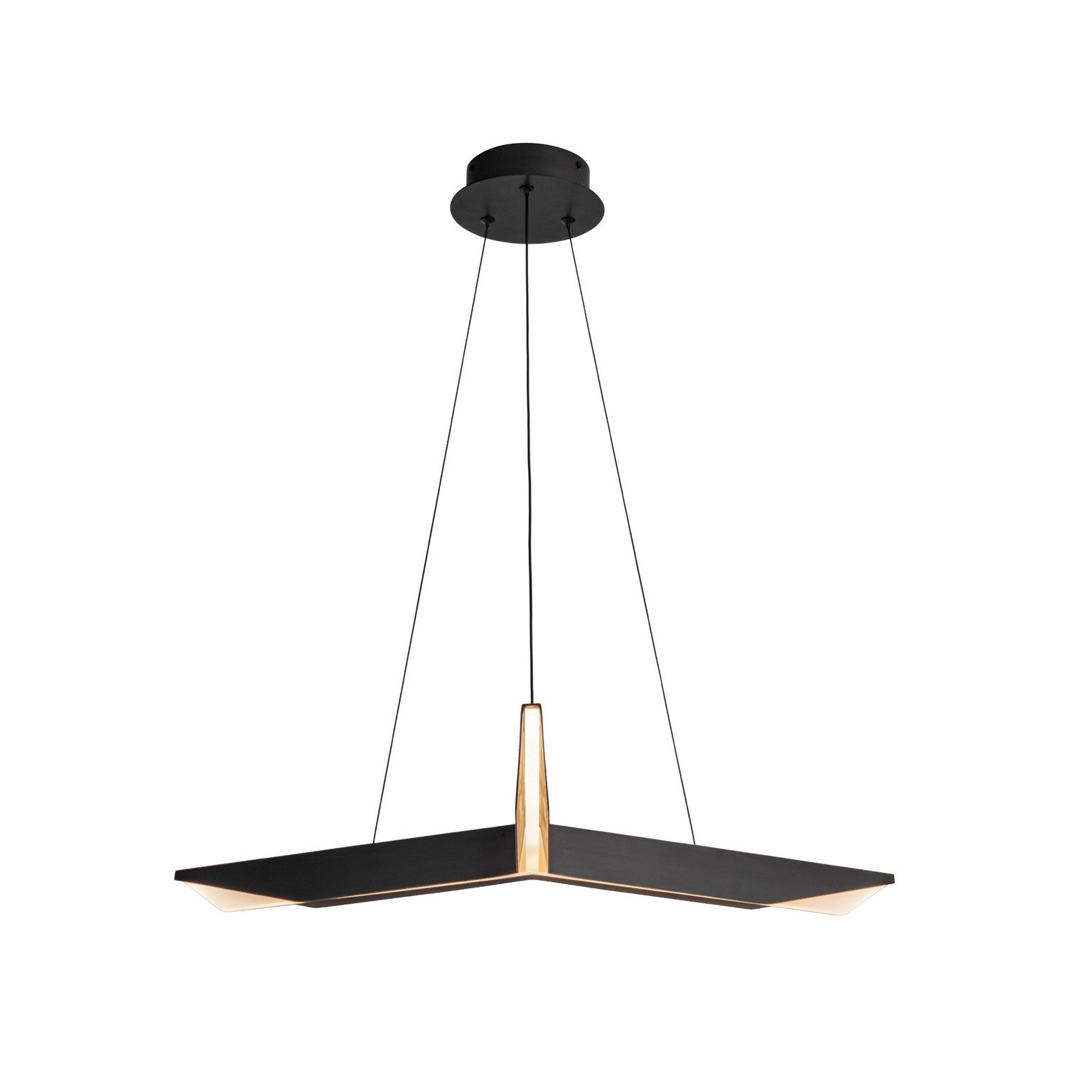 Kuzco Lighting LED Pendant from the Tachi collection in Urban Bronze finish