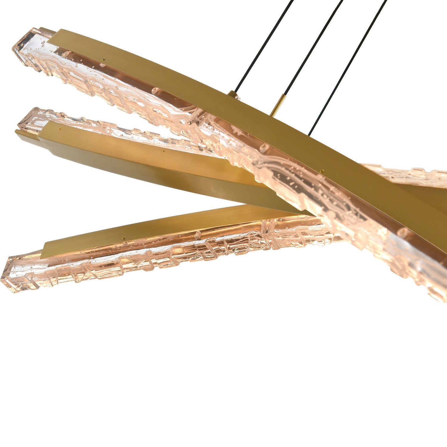 CWI Lighting LED Chandelier from the Saber collection in Brass finish