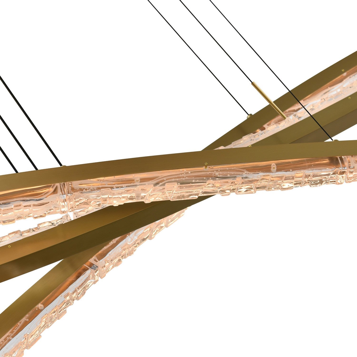 CWI Lighting LED Chandelier from the Saber collection in Brass finish