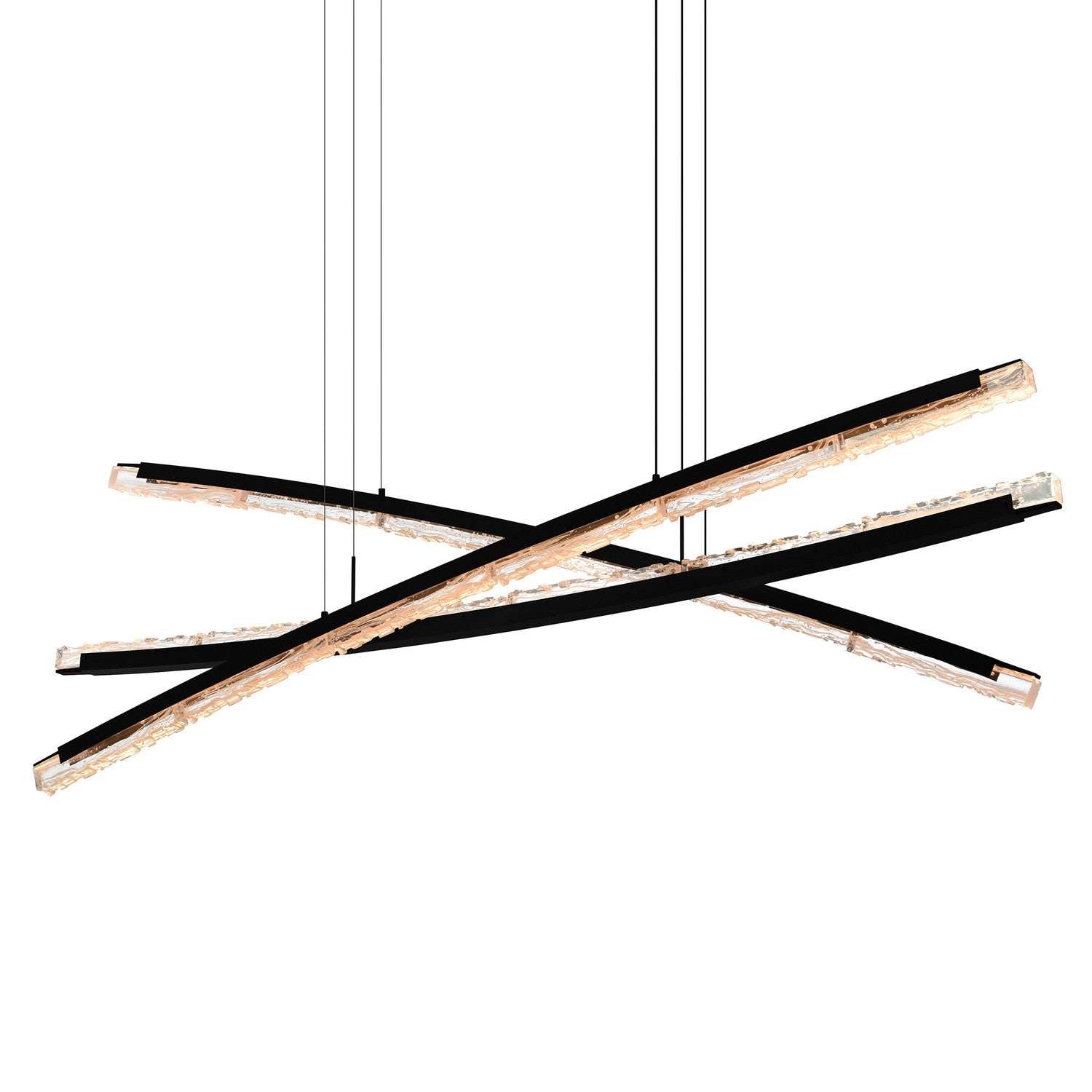 CWI Lighting LED Chandelier from the Saber collection in Black finish
