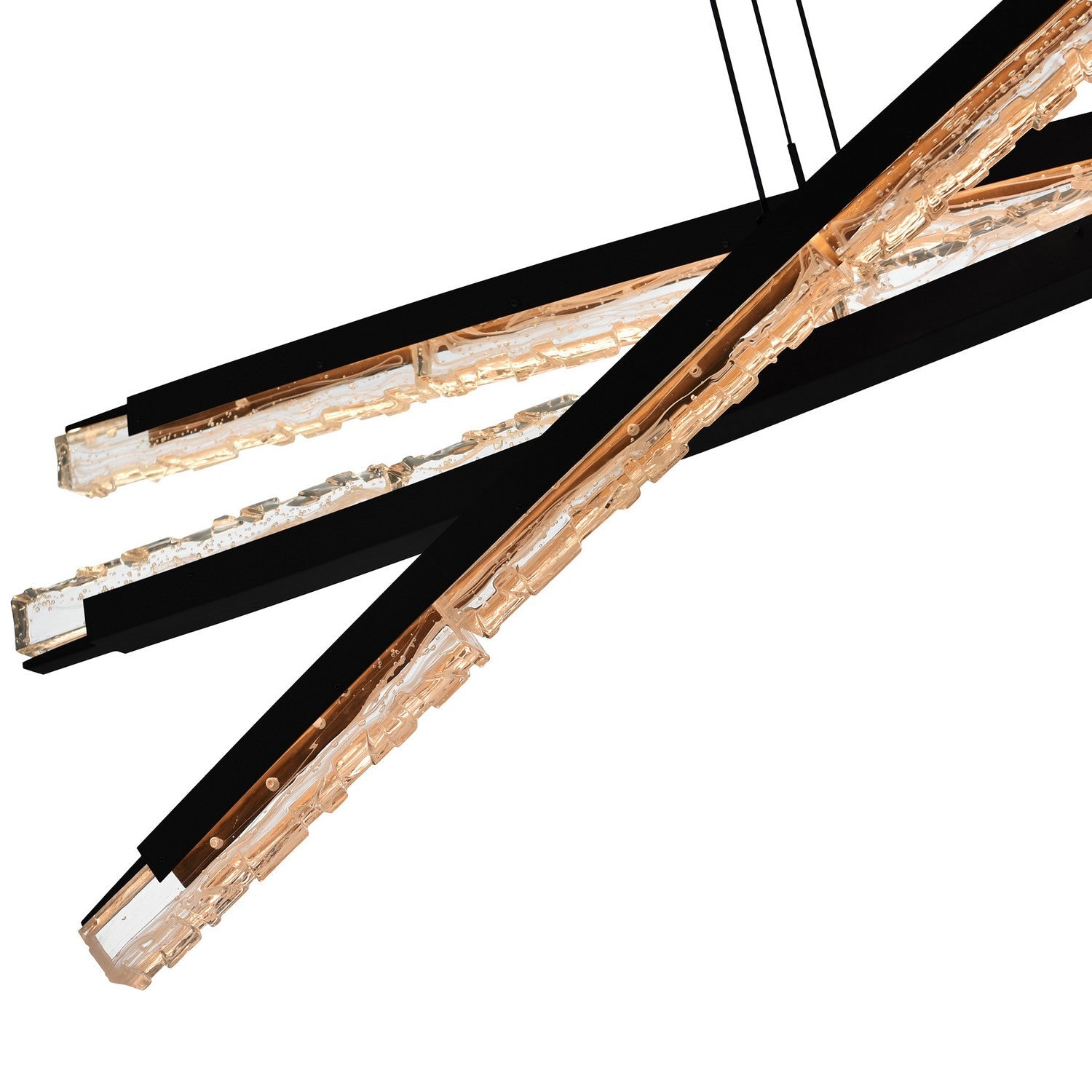 CWI Lighting LED Chandelier from the Saber collection in Black finish