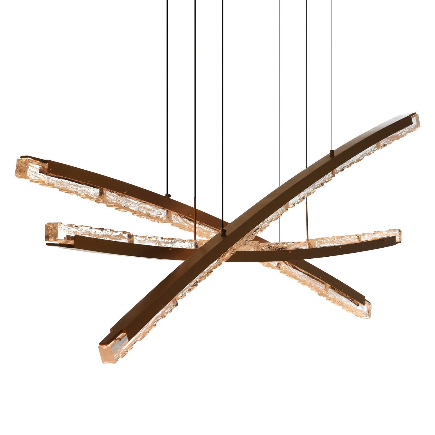 CWI Lighting LED Chandelier from the Saber collection in Brass finish