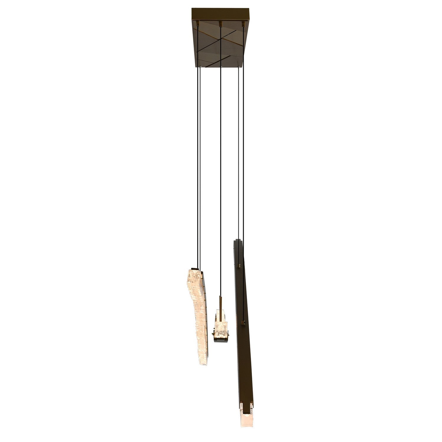 CWI Lighting LED Chandelier from the Saber collection in Brass finish