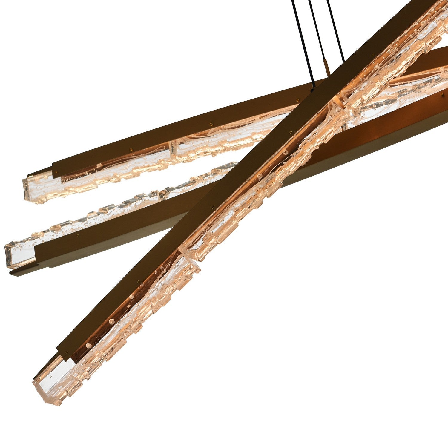 CWI Lighting LED Chandelier from the Saber collection in Brass finish