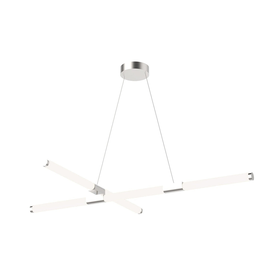 Kuzco Lighting LED Chandelier from the Akari collection in Brushed Nickel finish