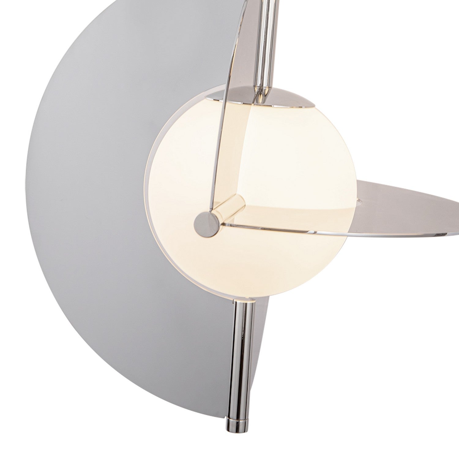 Kuzco Lighting LED Chandelier from the Scorpio collection in Polished Nickel/Opal Glass finish