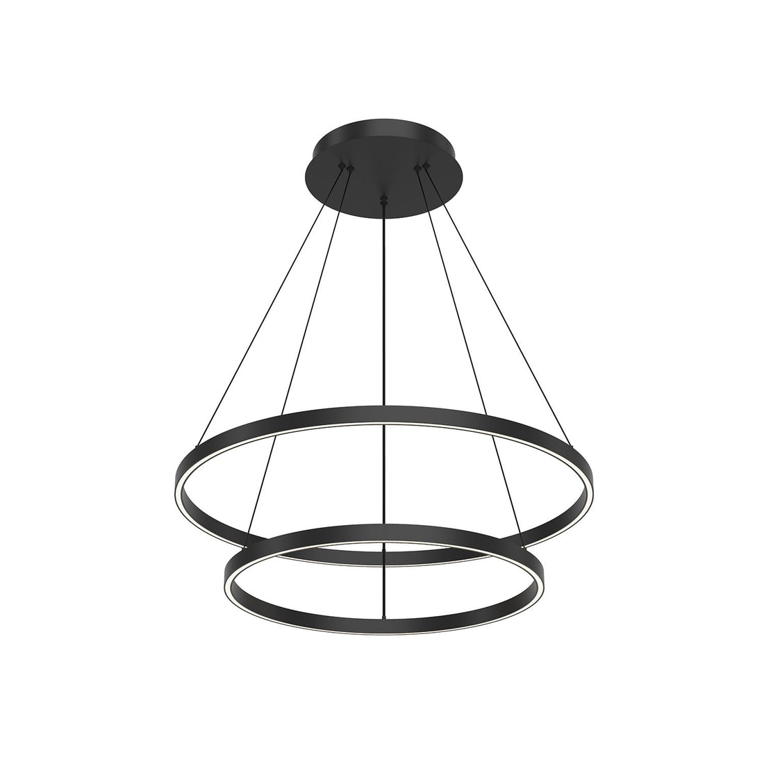 Kuzco Lighting LED Chandelier from the Cerchio collection in Black finish