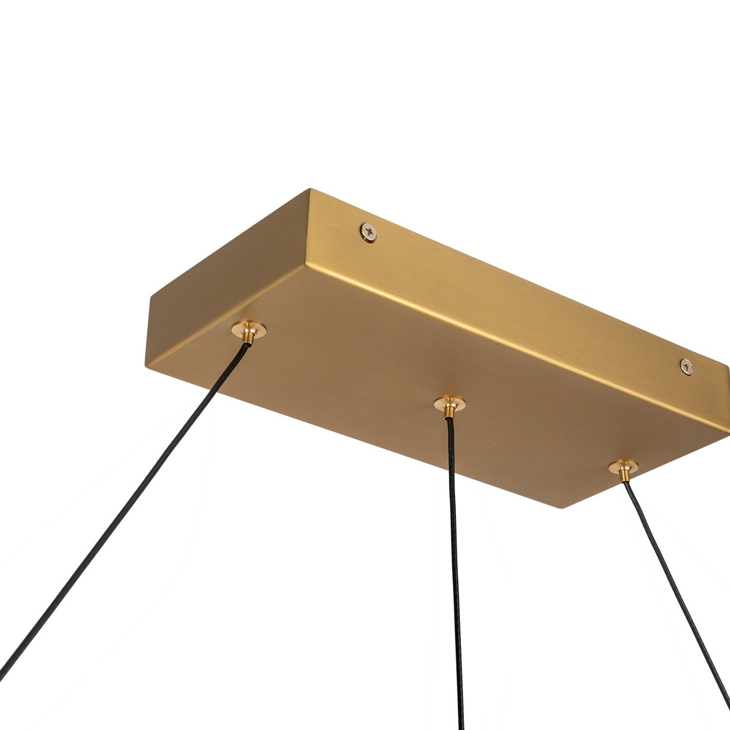 Kuzco Lighting LED Linear Pendant from the Elixir collection in Brushed Gold finish