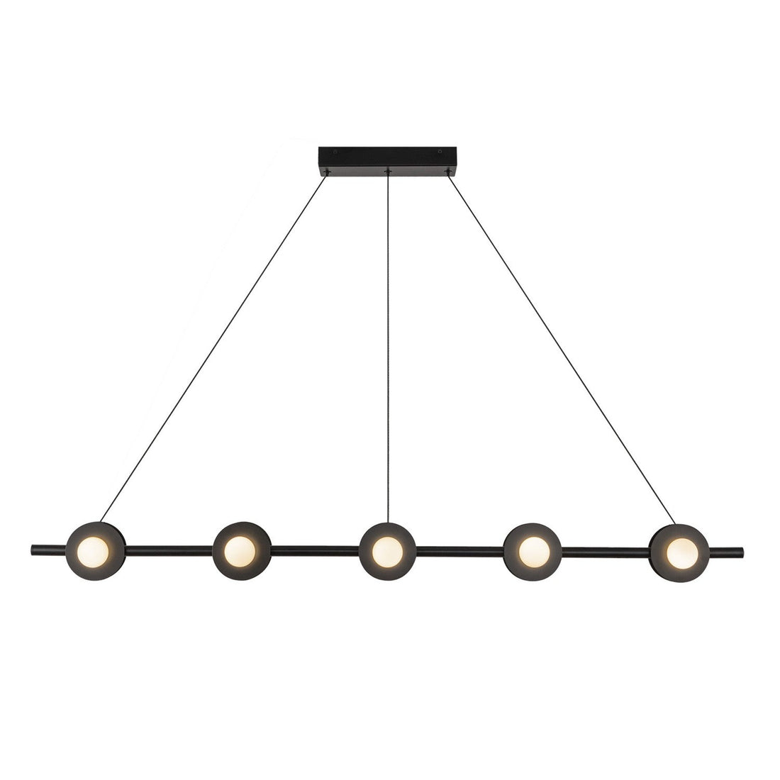 Kuzco Lighting LED Linear Pendant from the Elixir collection in Black finish