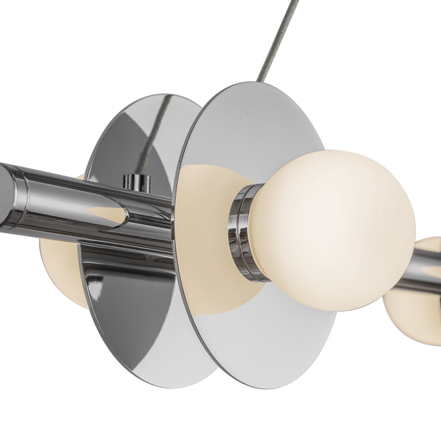 Kuzco Lighting LED Linear Pendant from the Elixir collection in Chrome finish
