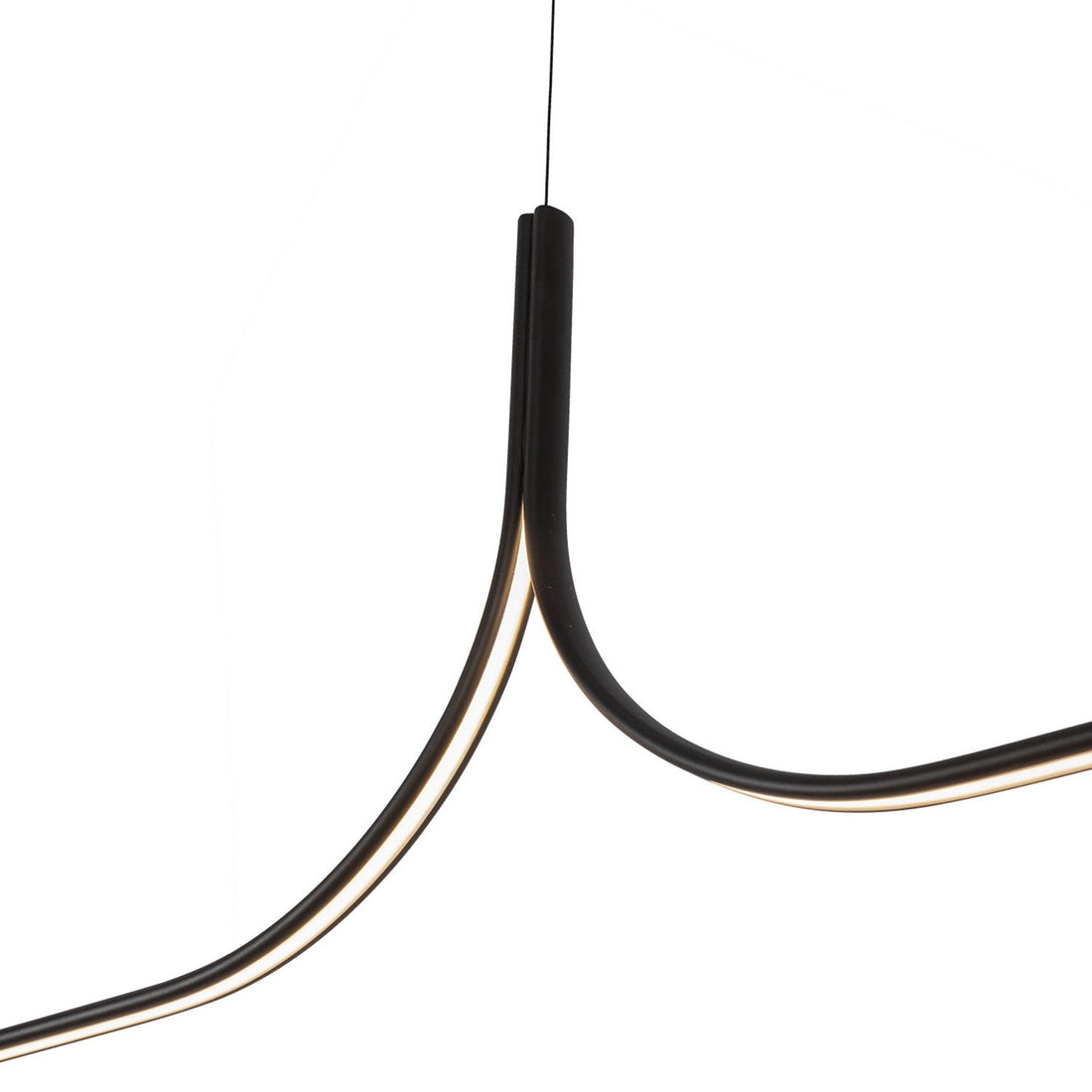 Kuzco Lighting LED Linear Pendant from the Thread collection in Black finish