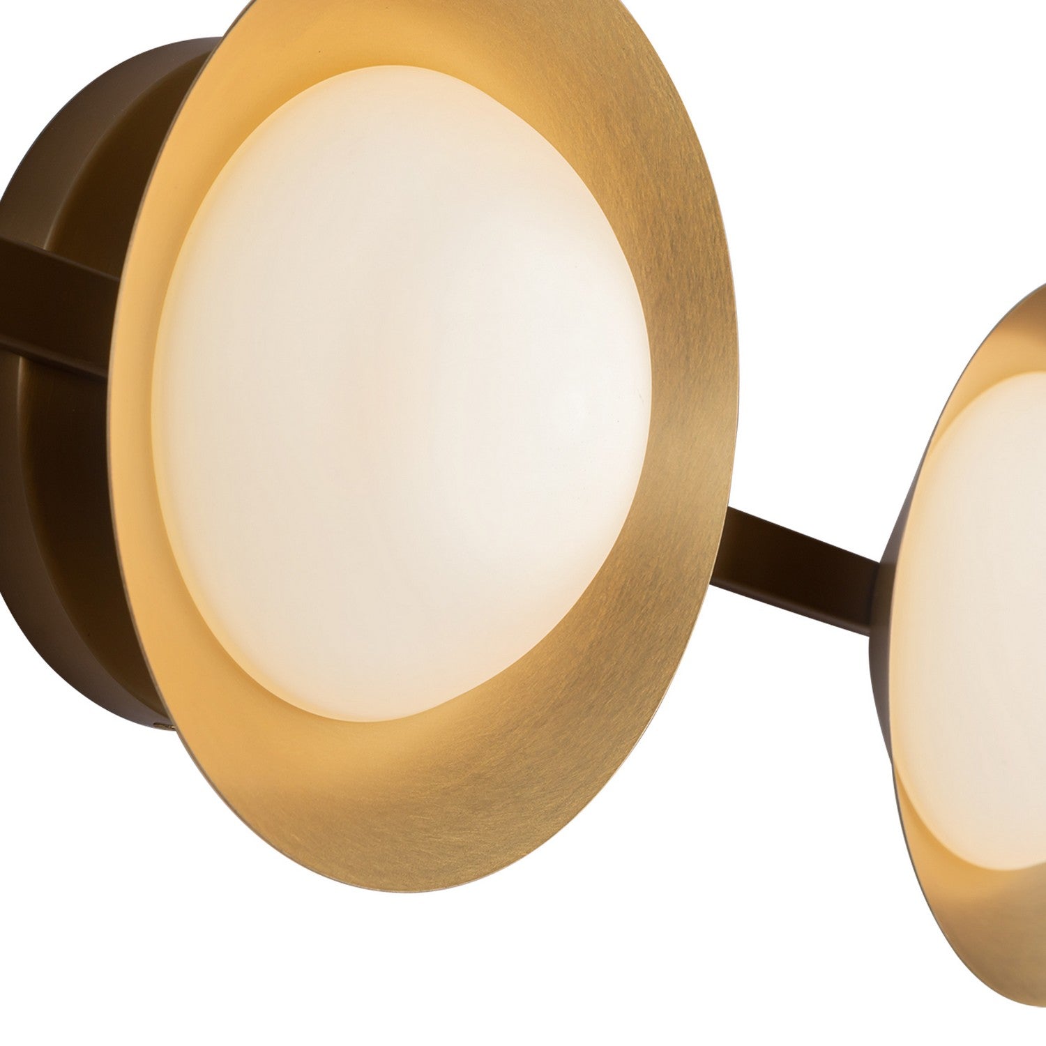 Kuzco Lighting LED Vanity from the Cleo collection in Brushed Gold/Opal Glass finish