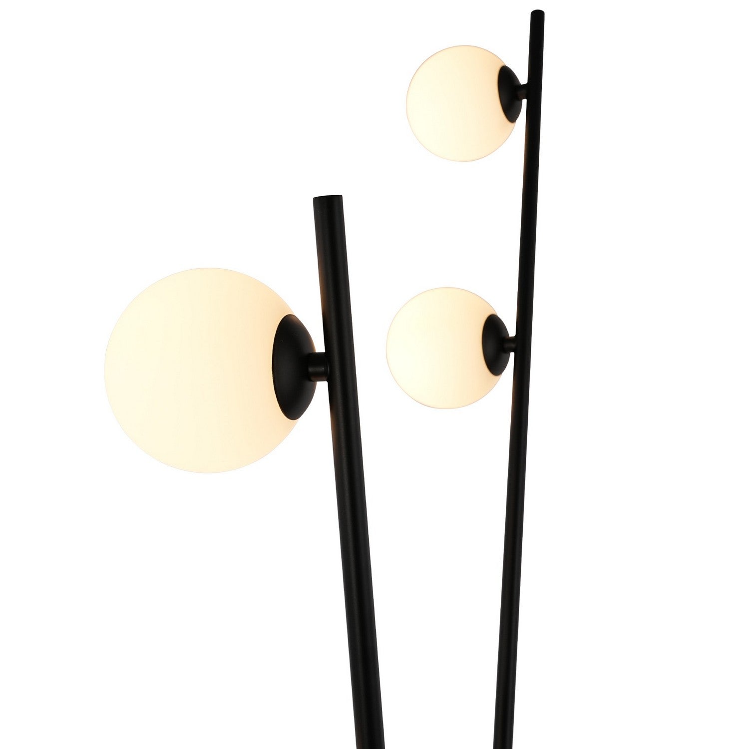 Artcraft LED Floor Lamp from the Cortina collection in Black, Brushed Brass finish