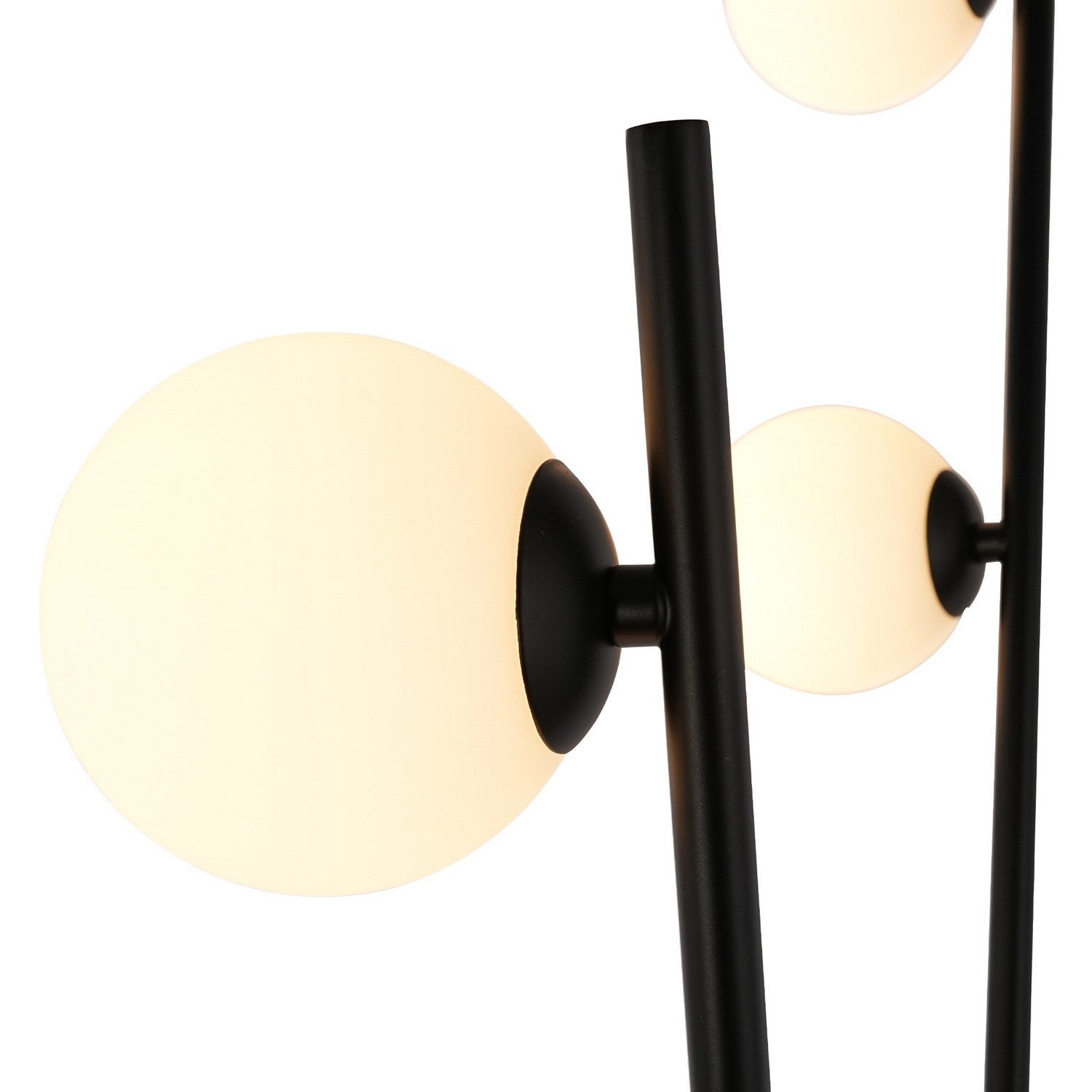 Artcraft LED Floor Lamp from the Cortina collection in Black, Brushed Brass finish