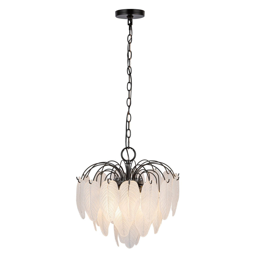 Artcraft Four Light Pendant from the Alessia collection in Black finish