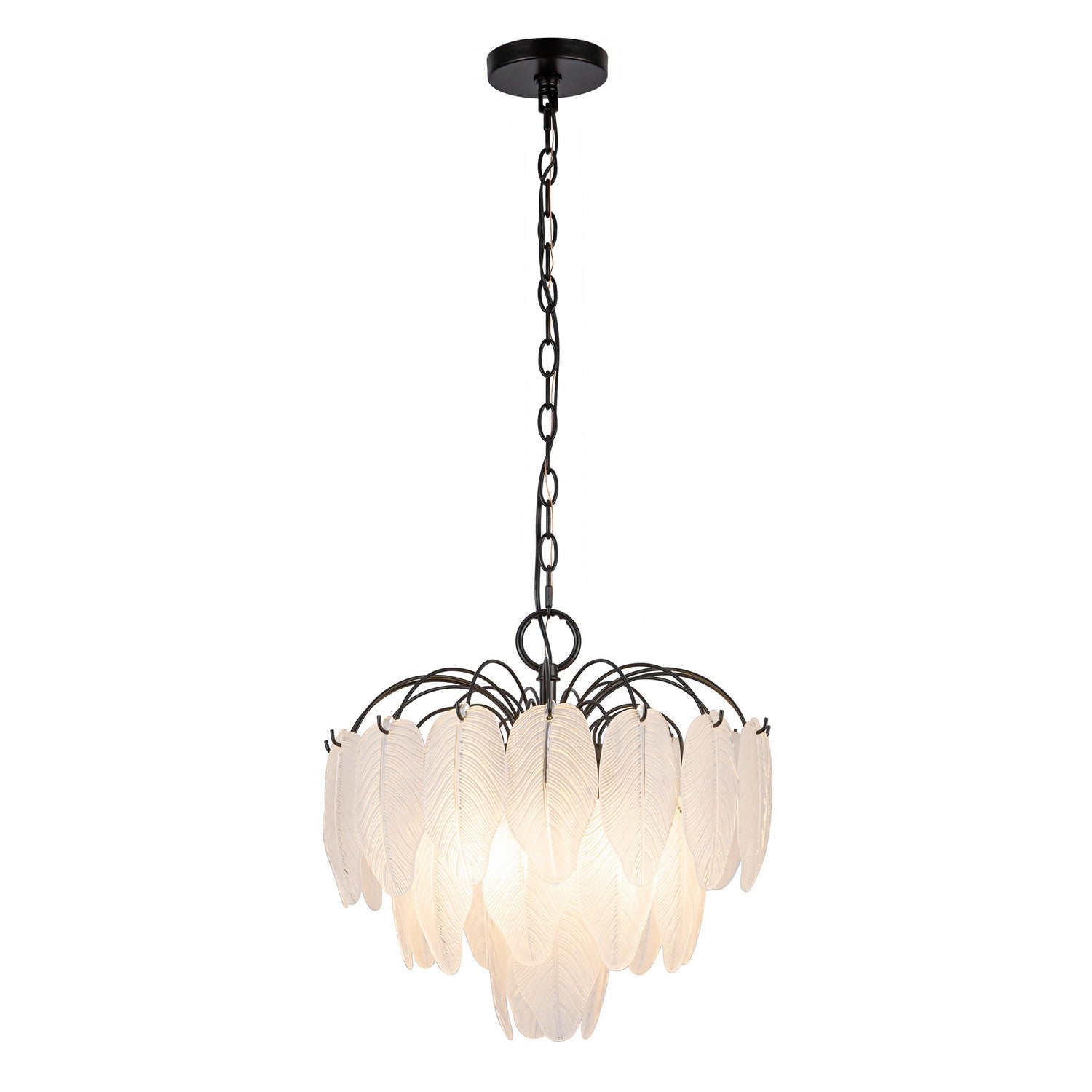 Artcraft Four Light Pendant from the Alessia collection in Black finish